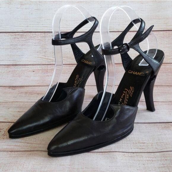 EXTREMELY RARE 1980's Maison Massaro x Chanel Heel - Picture 2 of 15